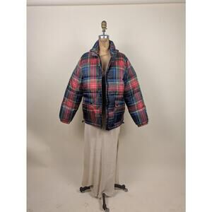 Obey plaid puffer jacket